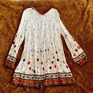 Floral Bohemian White Dress